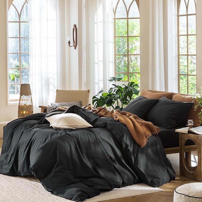 Linen Duvet Cover Set - Full