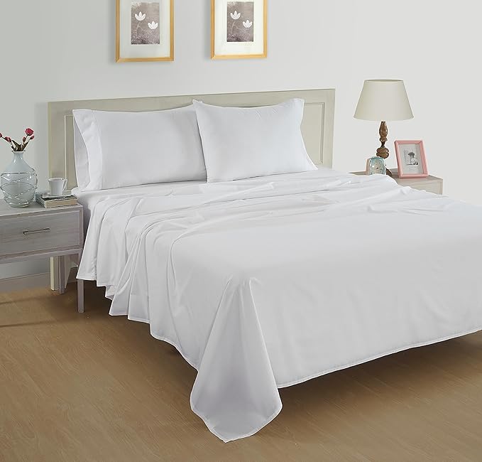 Linen Bed Sheet Set - King - 15 in Deep Pocket - 4 Piece