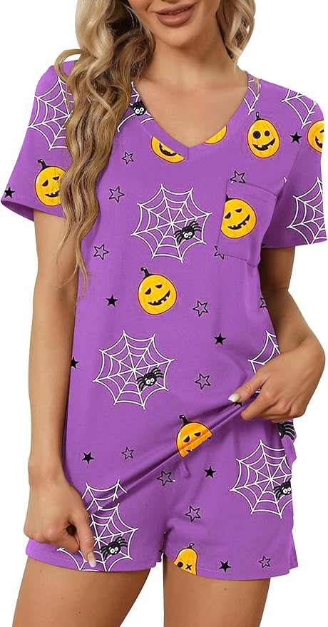 Women's Pajama Set - Short Sleeve - 2 Piece