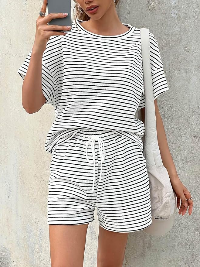 Shorts Pajama Set - Short Sleeve - 2 Piece
