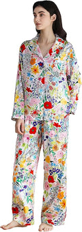 Satin Pajama Set - Long Sleeve - 2 Piece