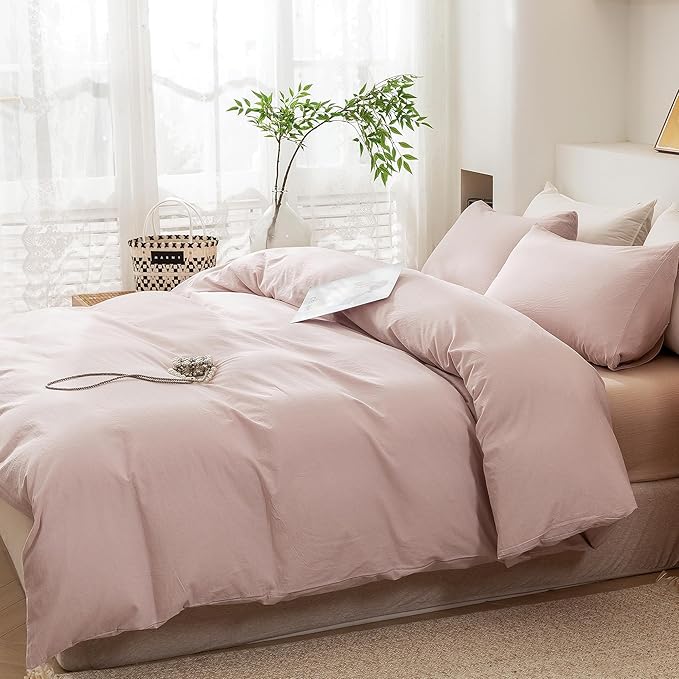 Linen Duvet Cover Set - Full - 3 Piece