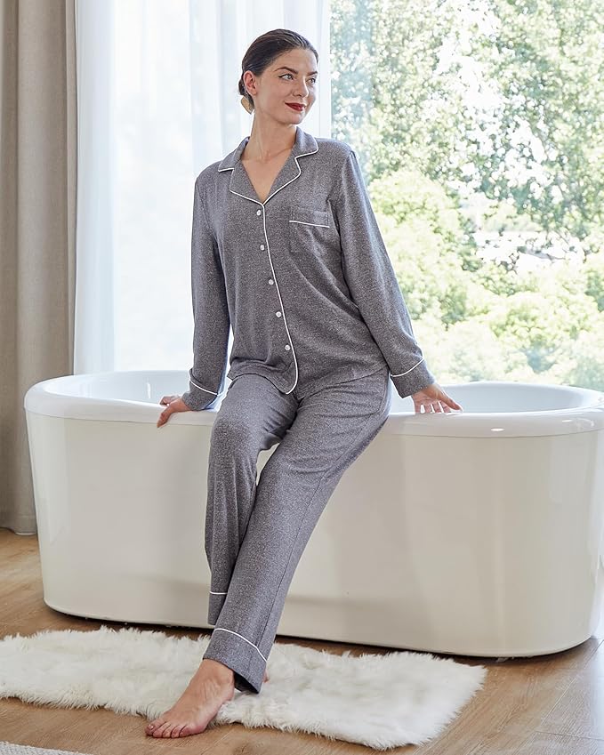 Women's Pajama Set - Long Sleeve - 2 Piece
