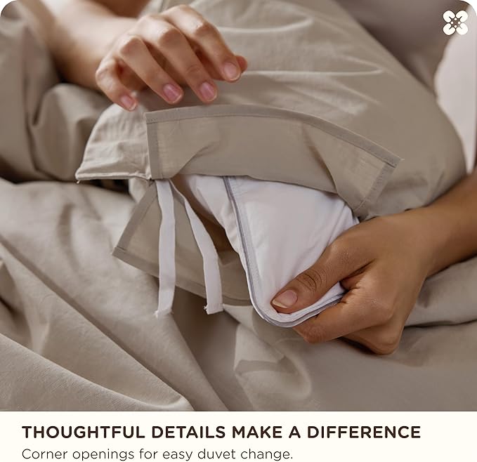 100% Cotton Duvet Cover Set - Queen