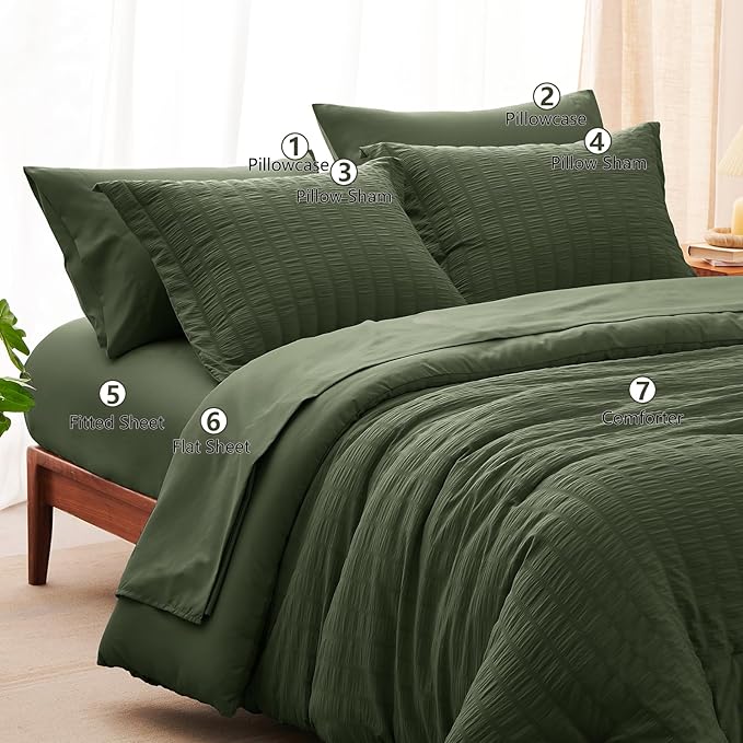 Down Alternative Comforter Set - King - 7 Piece