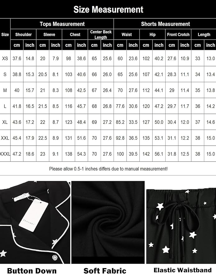 Women's Pajama Set - Short Sleeve - 2 Piece