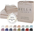 Bamboo Cooling Bed Sheet Set - Split King - 7 Piece