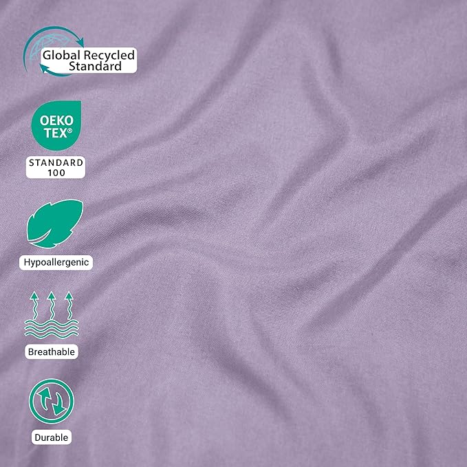 Microfiber Hypoallergenic Flat Sheet - Full - 6 Pack