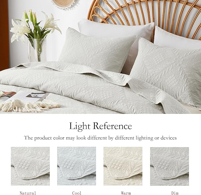 Microfiber Quilt Set - Queen - 3 Piece
