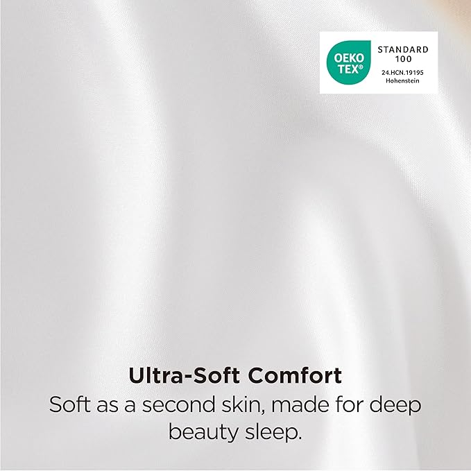 Satin Cooling Pillowcase Set - Queen - 20 x 30 in - 2 Piece