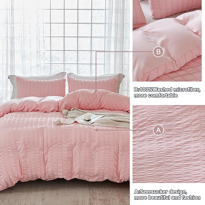 Microfiber Duvet Cover Set - Full - 80 x 90 in - 3 Piece