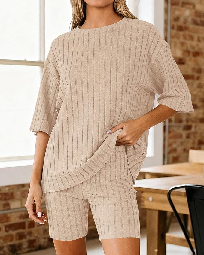 Shorts Pajama Set - Short Sleeve - 2 Piece