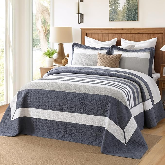 100% Cotton Bedding Set - California King - 3 Piece