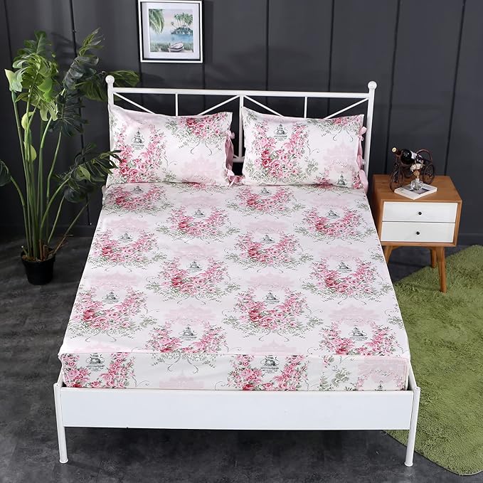 100% Cotton Bed Sheet Set - Twin XL - 4 Piece