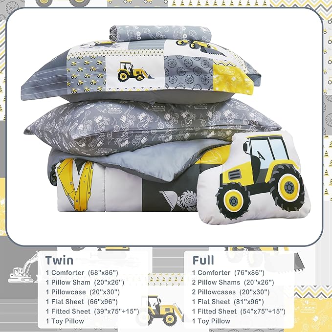 Microfiber Comforter Set - Twin - 6 Piece