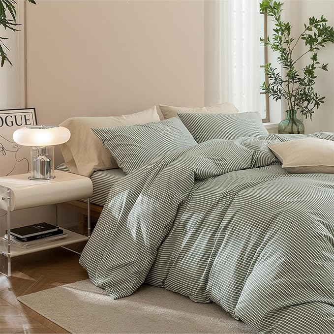 Linen Duvet Cover Set - King - 3 Piece
