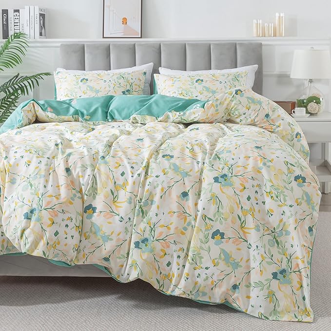 100% Cotton Duvet Cover Set - King - 3 Piece