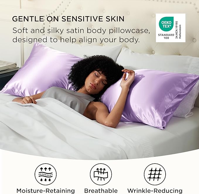 Satin Cooling Pillowcase - 20 x 54 in