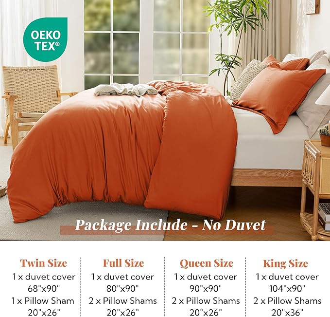 Microfiber Duvet Cover Set - 3 Piece
