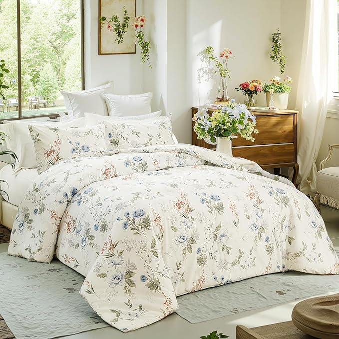 100% Cotton Duvet Cover Set - King - 3 Piece