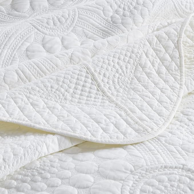 100% Cotton Quilt Set - King - 3 Piece