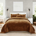 Velvet Quilt Set - King - 3 Piece