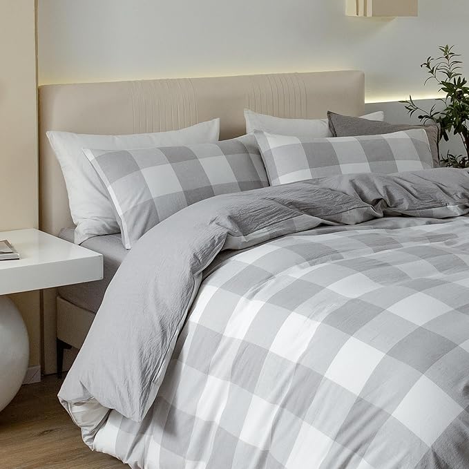 Linen Duvet Cover Set - King - 104 x 90 in - 3 Piece