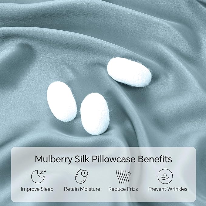 Mulberry Silk Cooling Pillowcase - 20 x 54 in