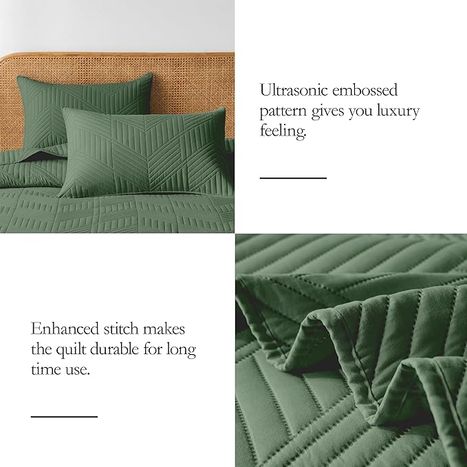Microfiber Quilt Set - Queen