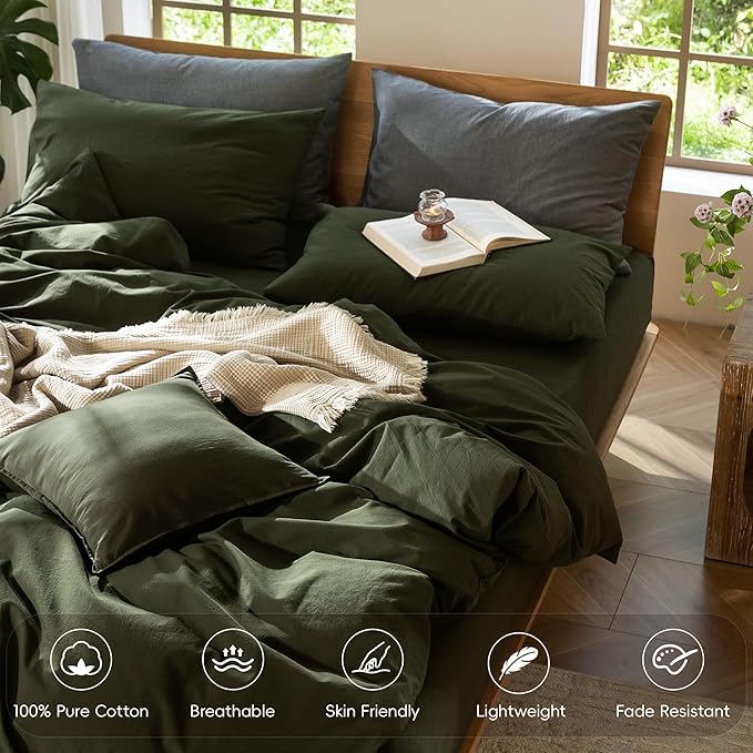 Linen Duvet Cover Set - Queen