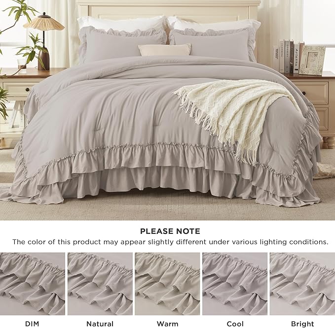 Linen Comforter Set - California King - 104 x 96 in - 3 Piece