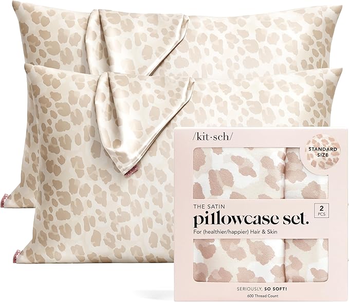 Satin Cooling Pillowcase Set - Queen - 2 Piece