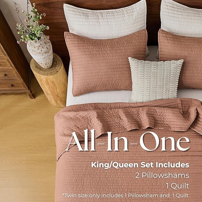 Microfiber Quilt Set - Twin