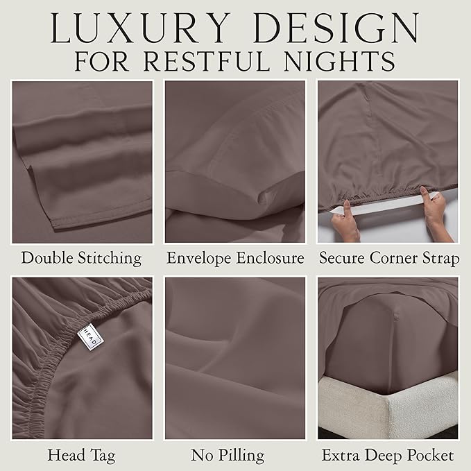 Bamboo Cooling Bed Sheet Set - King