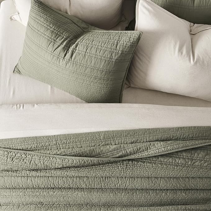 100% Cotton Quilt Set - King - 3 Piece