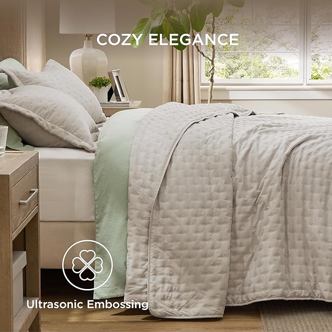 Linen Quilt - Twin XL - 68 x 86 in