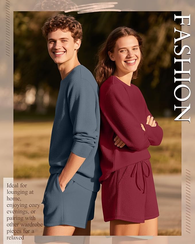 Women's Shorts Pajama Set - Long Sleeve - 2 Pack - 2 Piece