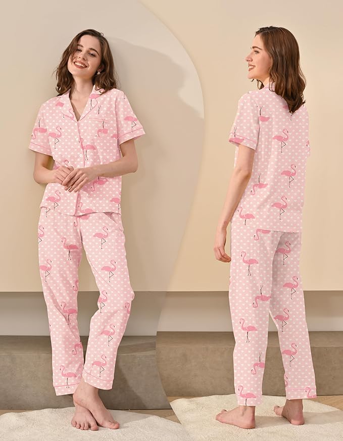 Women's 100% Cotton Pajama Set - 2 Piece