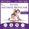 Waterproof Mattress Protector - Split King - 2 Piece