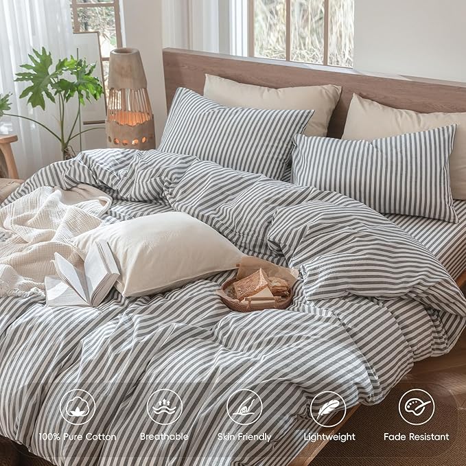 Linen Duvet Cover Set - Queen