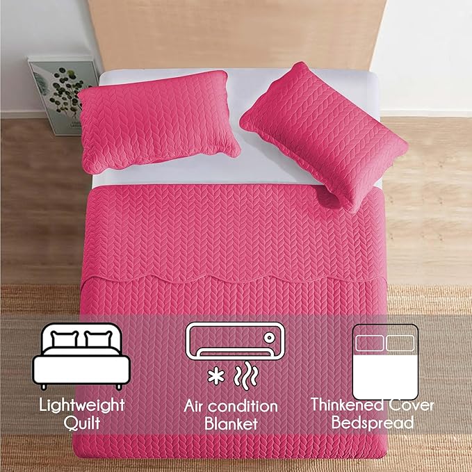 Microfiber Quilt Set - California King - 3 Piece