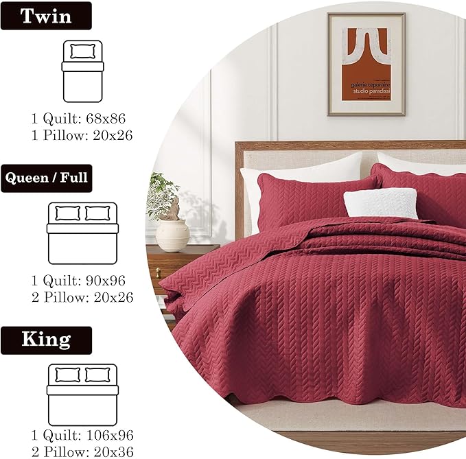 Microfiber Quilt Set - California King - 8 Pack