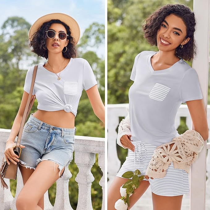 Women's Pajama Set - Short Sleeve - 2 Piece