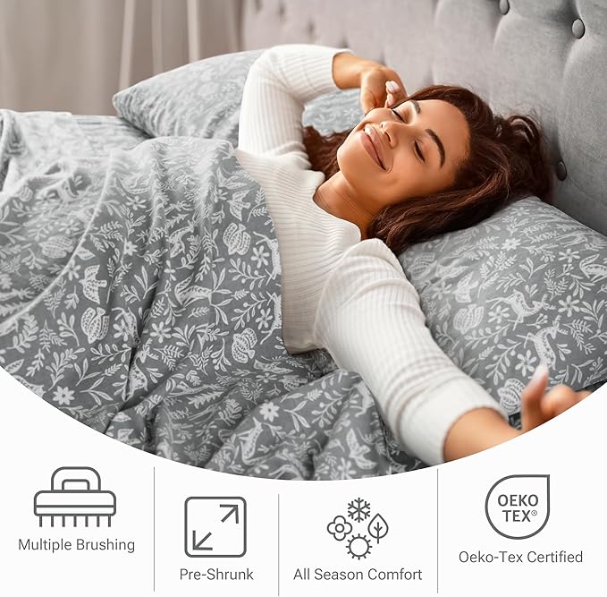 100% Cotton Bed Sheet Set - King - 4 Piece