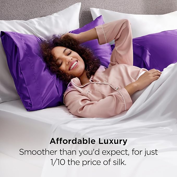 Satin Pillowcase Set - Standard - 20 x 26 in - 2 Piece