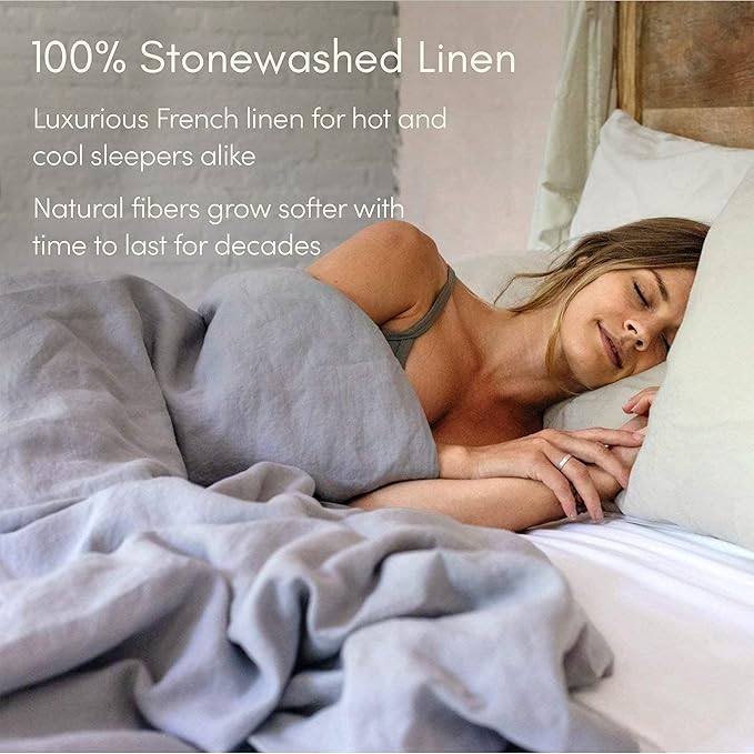 Linen Cooling Duvet Cover - King