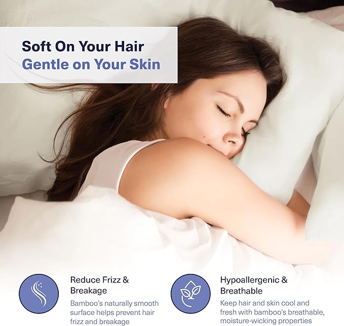 Bamboo Cooling Pillowcase Set - King - 2 Piece