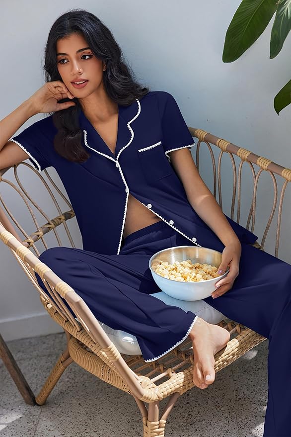 Women's Pajama Set - Short Sleeve - 2 Piece