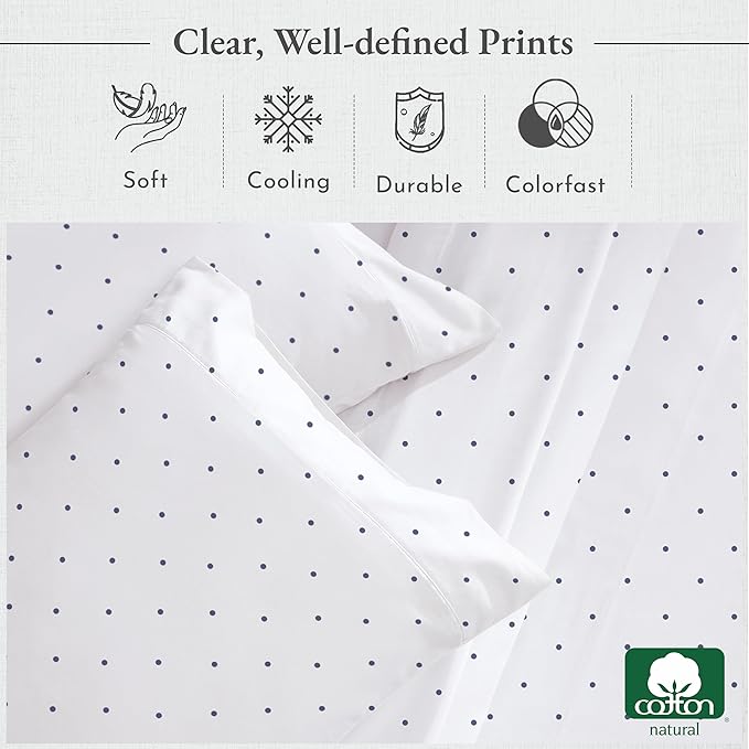100% Cotton Bed Sheet Set - Twin XL - 3 Piece