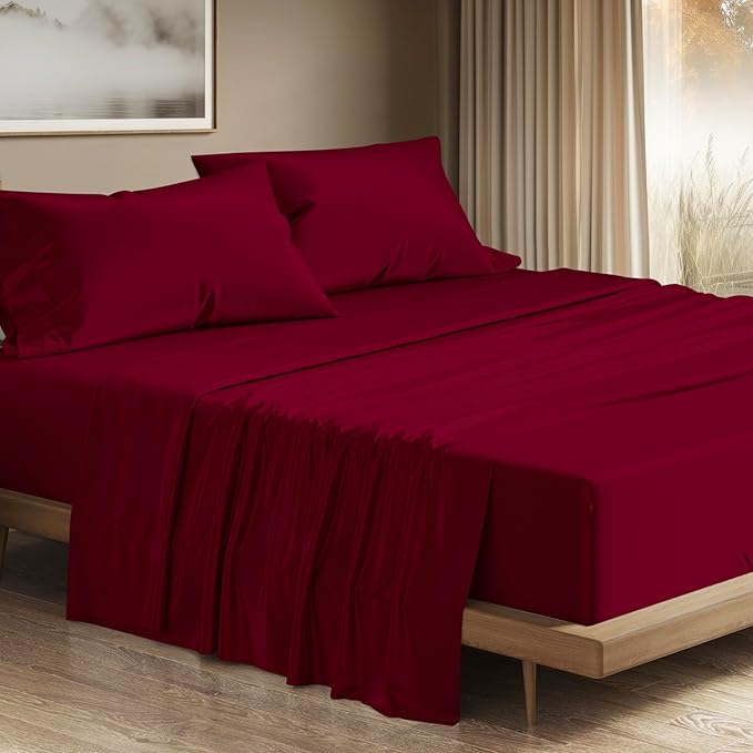 Bed Sheet Set - Queen - 17 in Deep Pocket - 4 Piece